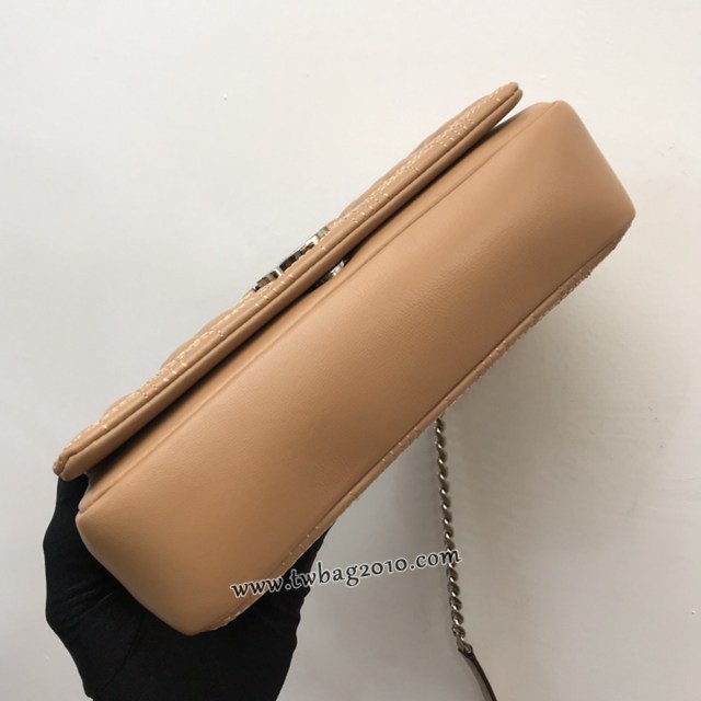Burberry專門店新款羊皮小號TB蘿拉包 巴寶莉絎縫品牌格紋鏈條單肩挎背女包 yxb1541